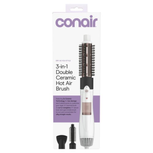 Conair 3-in-1 Double Ceramic Hot Air Brush