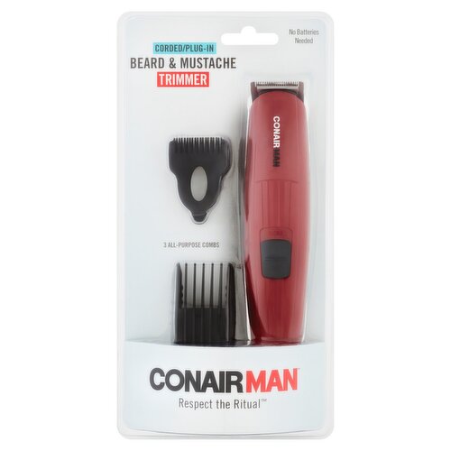 Conair Man Corded/Plug-In Beard & Mustache Trimmer