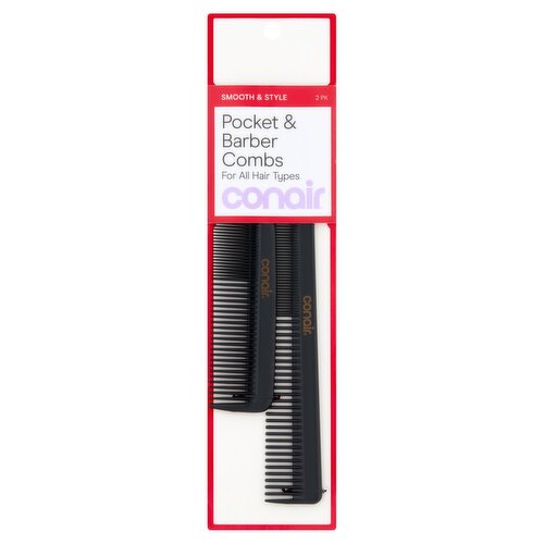 Conair Pocket & Barber Combs, 2 count