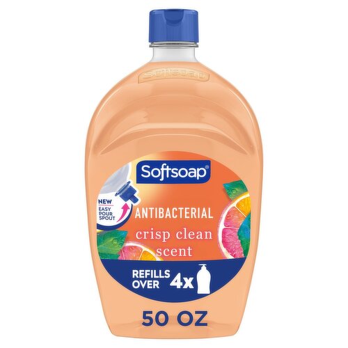 Softsoap Crisp Clean Scent Antibacterial Hand Soap, 50 fl oz