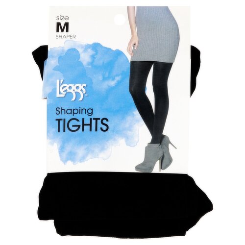  L'eggs Black Shaping Tights, Size M