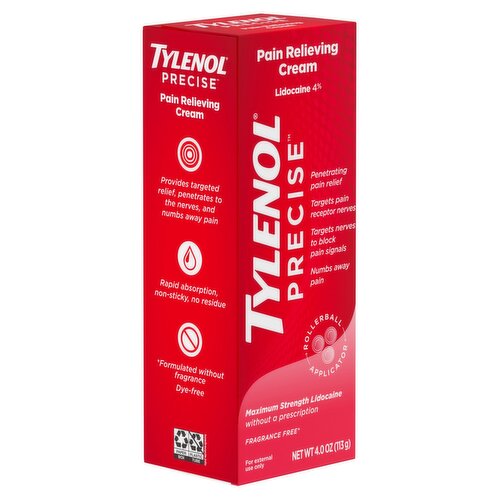 Tylenol Precise Pain Relieving Cream, 4.0 oz