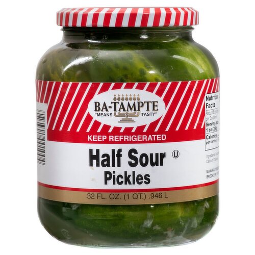 Ba-Tampte Half Sour Pickles, 32 fl oz