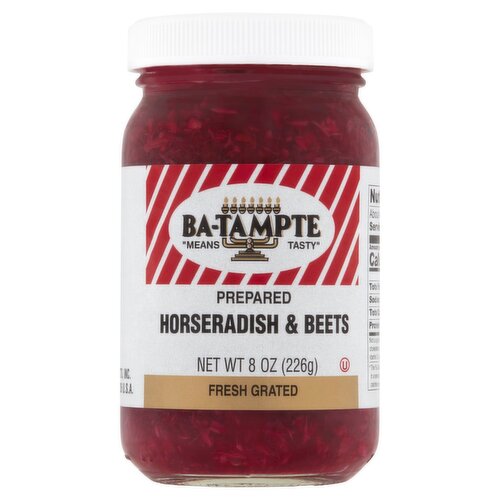 Ba-Tampte Fresh Grated Prepared Horseradish & Beets, 8 oz