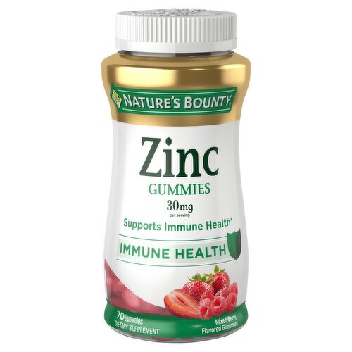 Nature's Bounty Zinc Immune Support Gummies, 30 Mg, 70 Ct