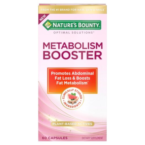 Nature's Bounty Optimal Solutions Metabolism Booster Dietary Supplement, 60 count