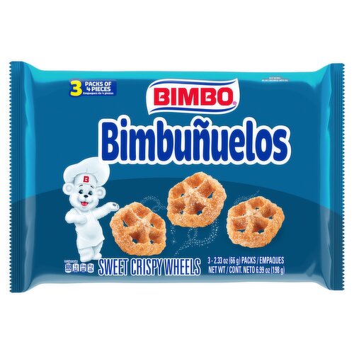 Bimbo Bimbuñuelos Sweet Crispy Wheels, 2.33 oz, 3 count