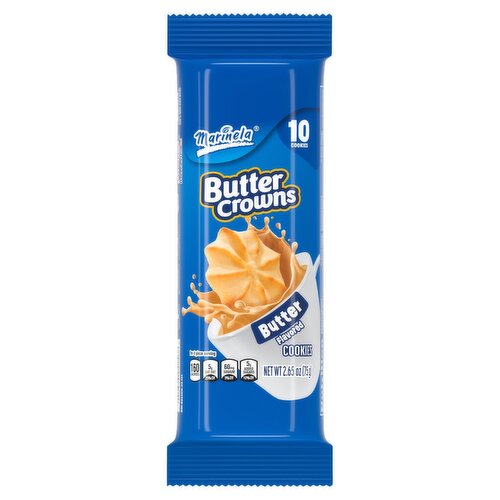 Marinela Butter Crowns Butter Flavored Cookies, 10 count, 2.65 oz