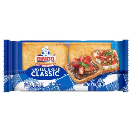 Bimbo Classic Toasted Bread, 14 count, 7.41 oz