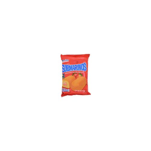 Marinela Submarinos Fresa, Strawberry Crème Filled Snack Cakes, Twin Pack