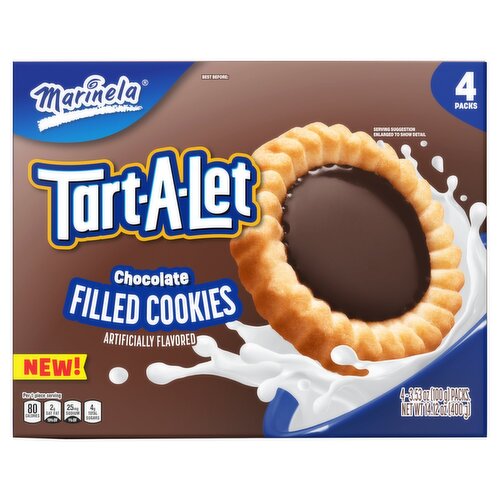 Marinela Tart-A-Let Chocolate Filled Cookies, 3.53 oz, 4 count