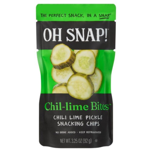 OH SNAP! Chil-Lime Bites Pickle Snacking Chips, 3.25 oz