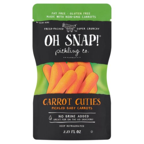 OH SNAP! Carrot Cuties Baby Carrots Pickled, 2.5 oz