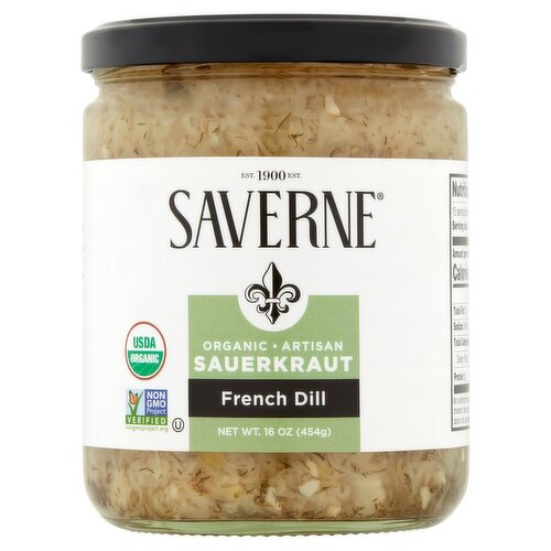 Saverne French Dill Organic Artisan Sauerkraut, 16 oz