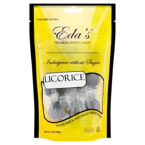 Eda's Licorice Premium Hard Candy, 3.5 oz