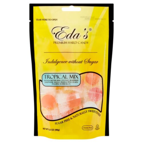 Eda's Tropical Mix Premium Hard Candy, 3.5 oz