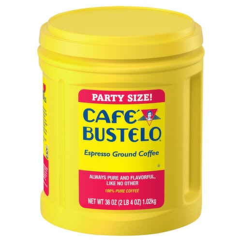 Café Bustelo Espresso Ground Coffee Party Size, 36 oz