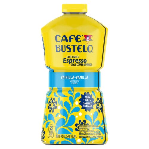 Café Bustelo Vanilla Espresso Style Coffee Beverage, 40 fl oz