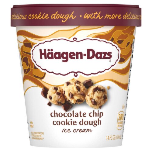 Häagen-Dazs Chocolate Chip Cookie Dough Ice Cream, 14 fl oz