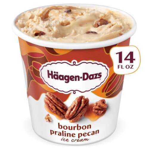 Häagen-Dazs Bourbon Praline Pecan Ice Cream, 14 fl oz