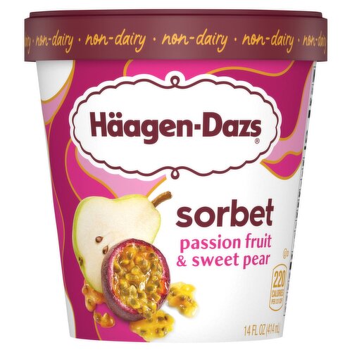 Häagen-Dazs Passion Fruit & Sweet Pear Sorbet, 14 fl oz