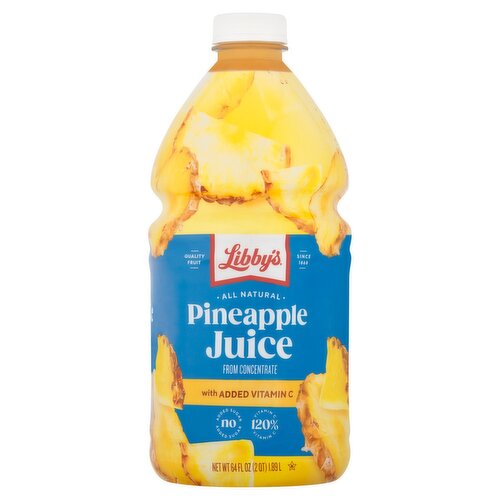 Libby's All Natural Pineapple Juice, 64 fl oz