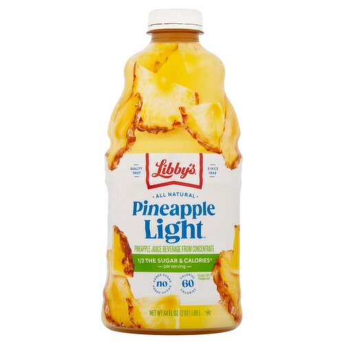 Libby's All Natural Pineapple Light Juice, 64 fl oz