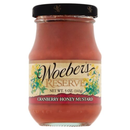 Woeber's Reserve Cranberry Honey Mustard, 5 oz