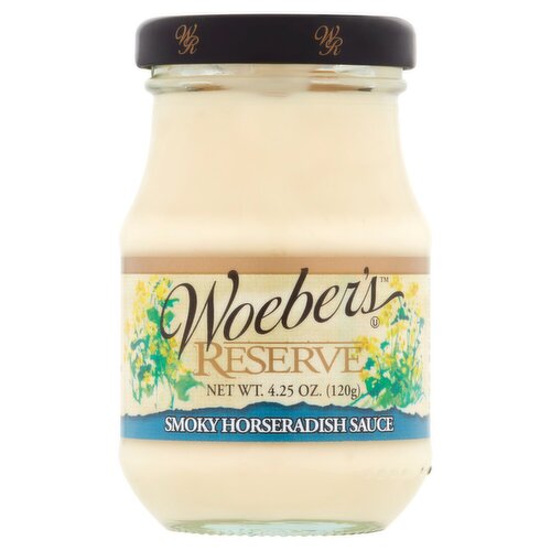 Woeber's Reserve Smoky Horseradish Sauce, 4.25 oz