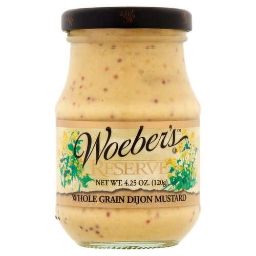 Woeber's Reserve Whole Grain Dijon Mustard, 4.25 oz