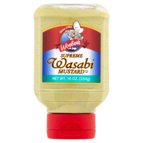 Woeber's Supreme Wasabi Mustard, 10 oz