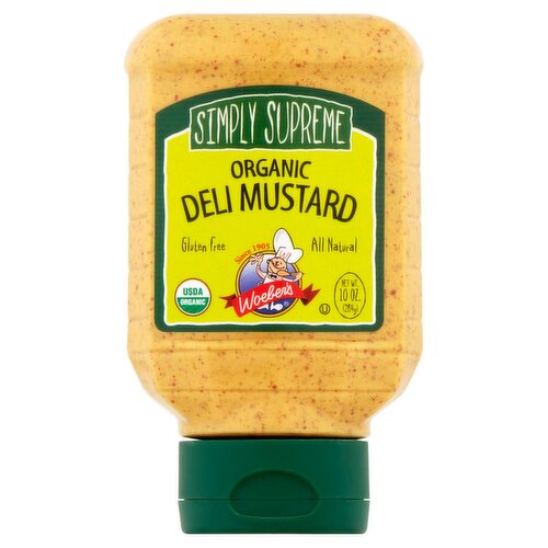 Woeber's Simply Supreme Organic Deli Mustard, 10 oz