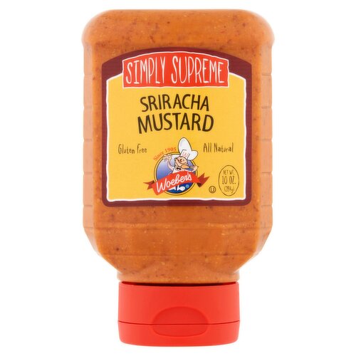 Woeber's Simple Supreme Sriracha Mustard, 10 oz