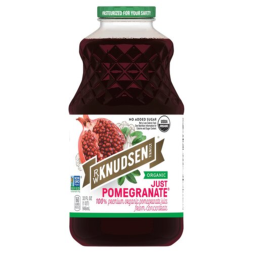 R.W. Knudsen Family Organic Just Pomegranate Juice, 32 fl oz