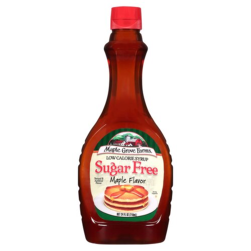  Maple Grove Farms Sugar Free Maple Flavor Low Calorie Syrup, 24 fl oz