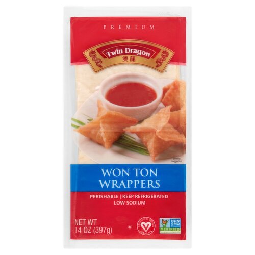 Twin Dragon Premium Won Ton Wrappers, 14 oz