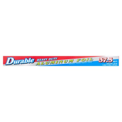 Durable Heavy Duty Aluminum Foil, 37.5 sq ft