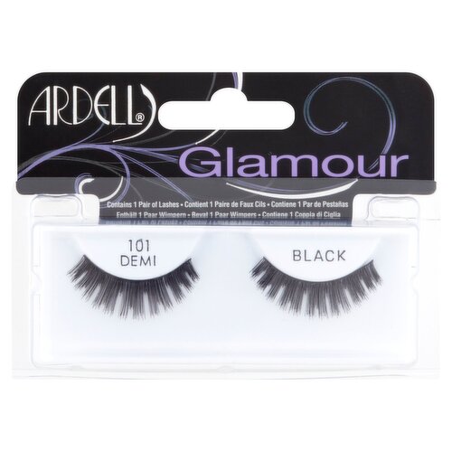 Ardell Glamour 101 Demi Black Lashes, 1 pair