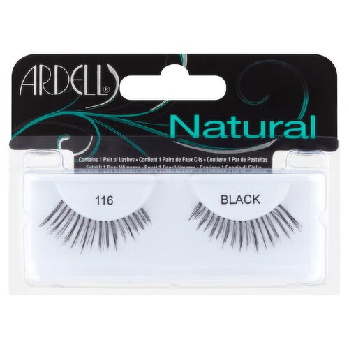 Ardell Natural 116 Black Lashes, 1 pair