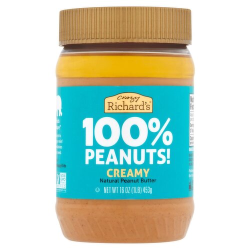 Crazy Richard's Creamy Natural Peanut Butter, 16 oz