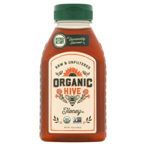 Organic Hive Honey, 12 oz