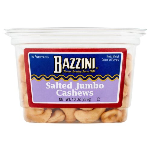 Bazzini Salted Jumbo Cashews, 10 oz