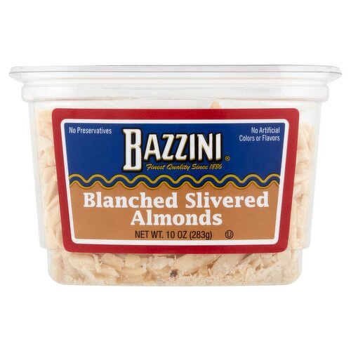 Bazzini Blanched Slivered Almonds, 10 oz