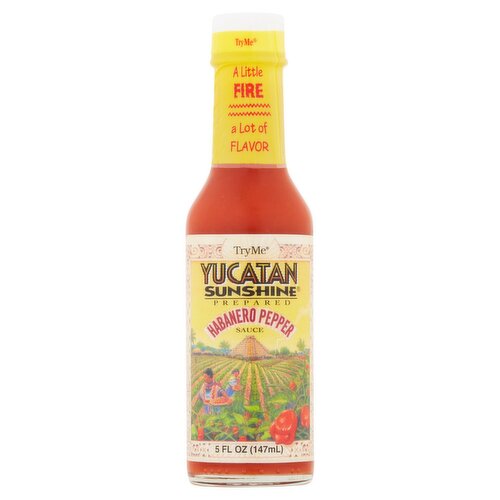 Try Me Yucatan Sunshine Prepared Habanero Pepper Sauce, 5 fl oz