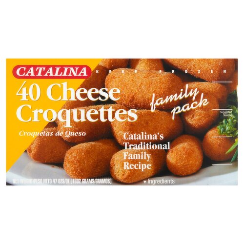 Catalina Cheese Croquettes Family Pack, 40 count, 47 oz