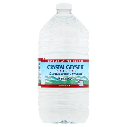 Crystal Geyser Natural Alpine Spring Water, 1 gal