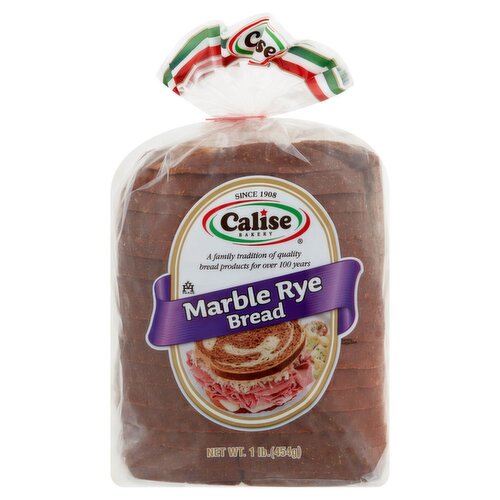 Calise Bakery Marble Rye Bread, 1 lb