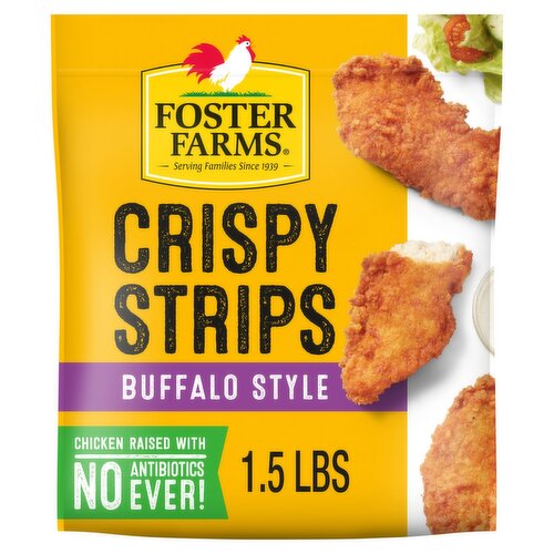 Foster Farms Buffalo Style Crispy Chicken Strips, Frozen - 24 oz