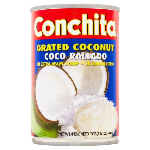 Conchita Grated Coconut in Extra Heavy Syrup, 17 oz