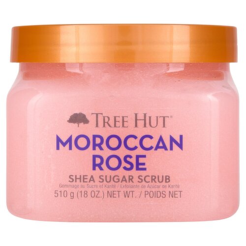 Tree Hut Moroccan Rose Shea Sugar Scrub, 18 oz